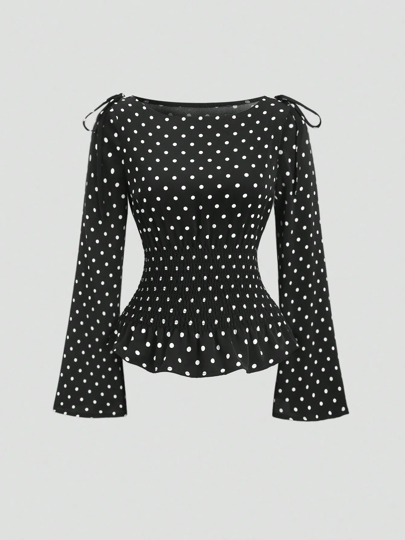 Polka-Dot Peplum Top | Savana | Bestsellers