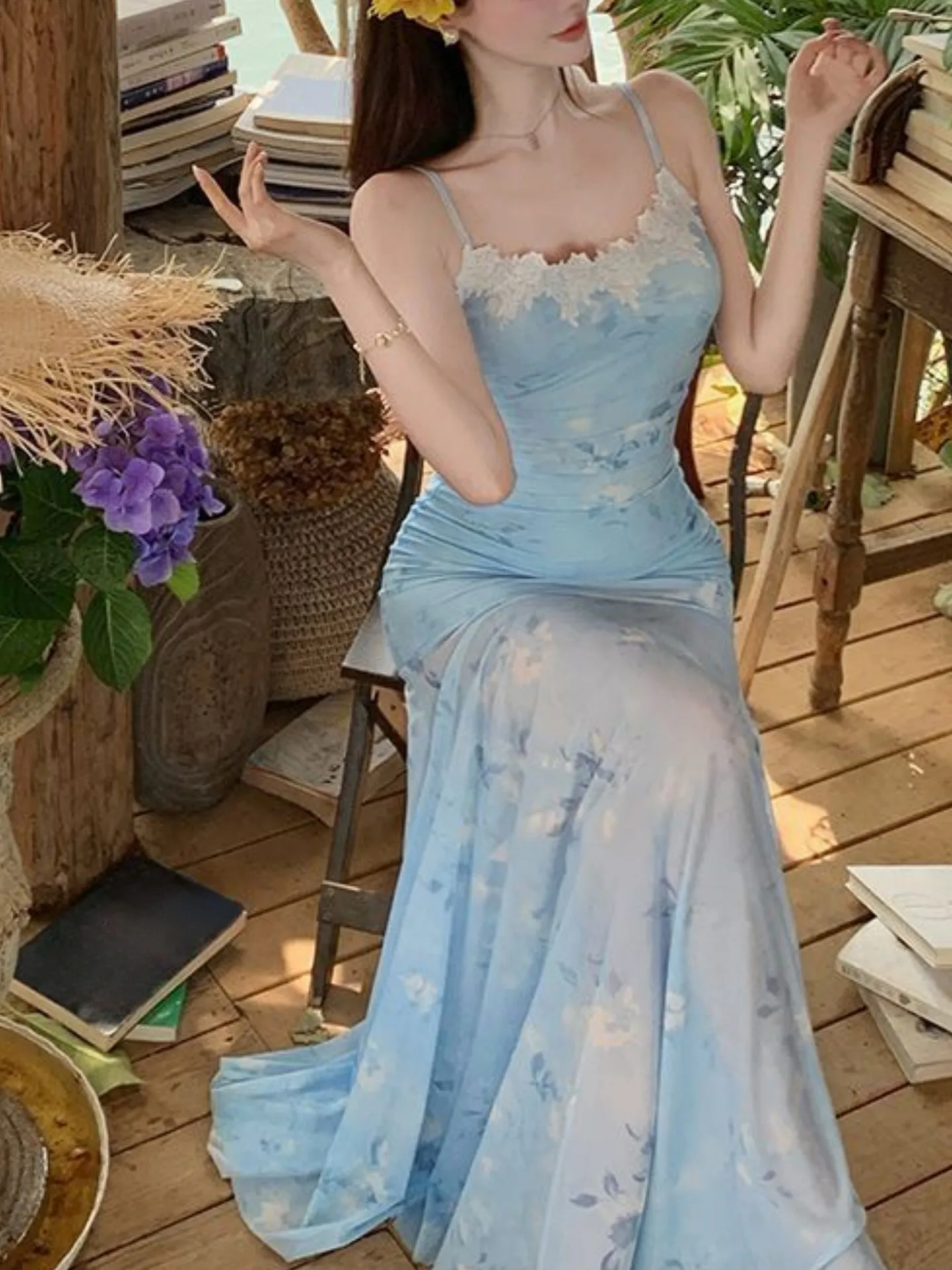 Lace-trimmed Slip Dress | Savana | Bestsellers