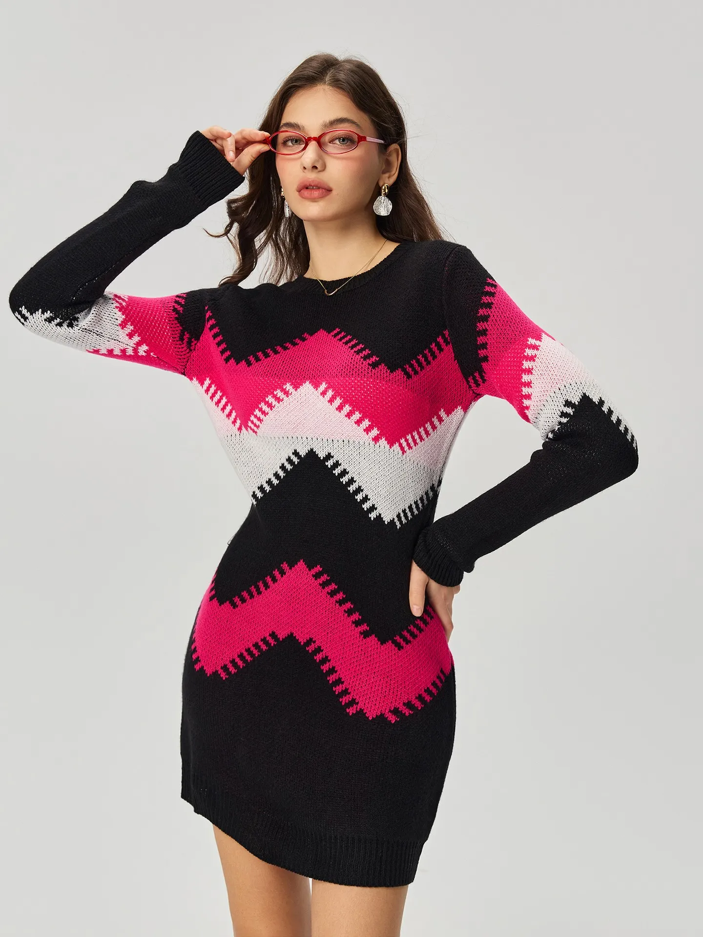 Colour Block Knit Dress | Savana | Bestsellers
