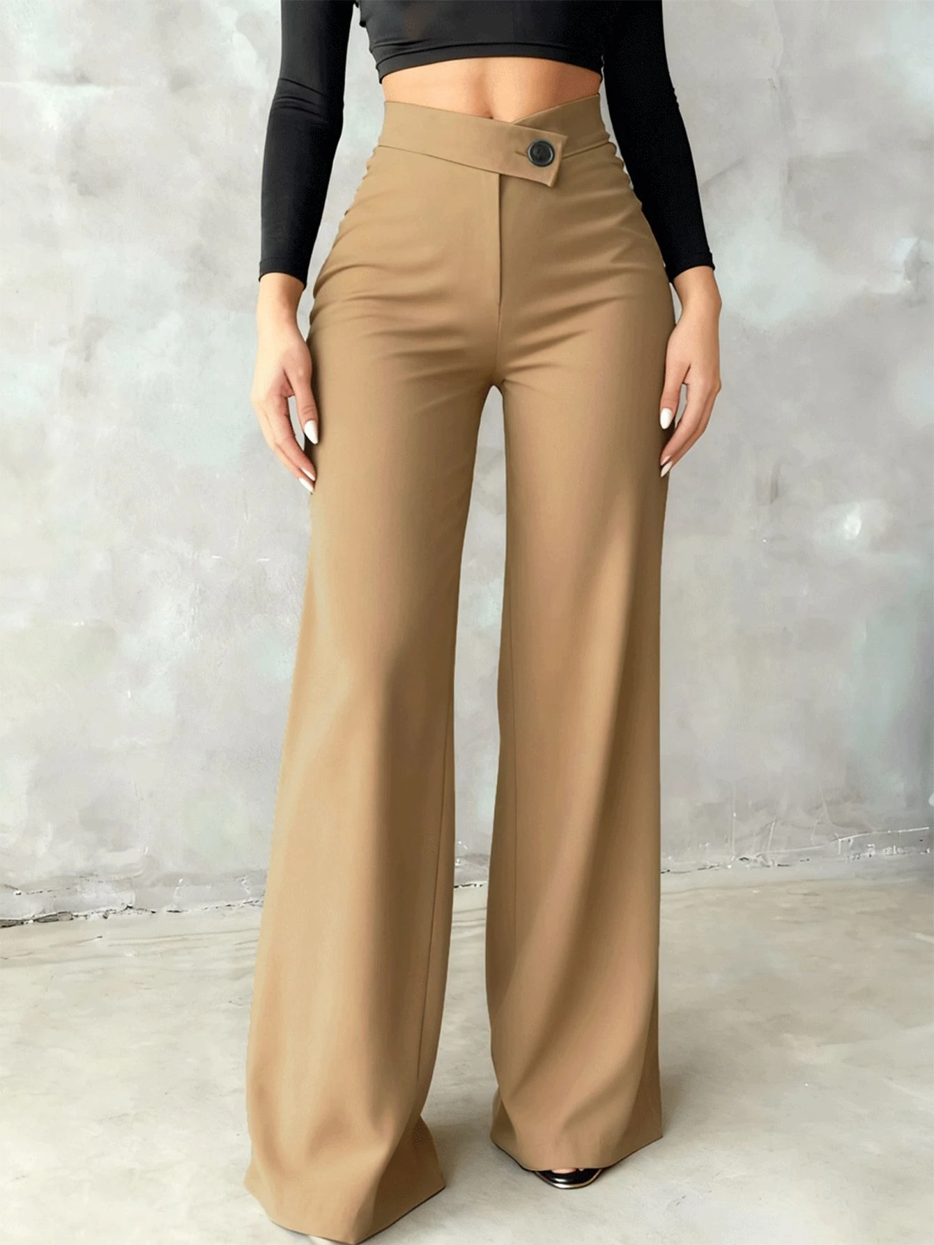 Button Wide Leg Pants | Savana | Bestsellers