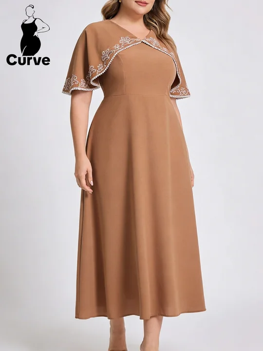 Plus Size Sheer A-Line Dress | Savana | Bestsellers