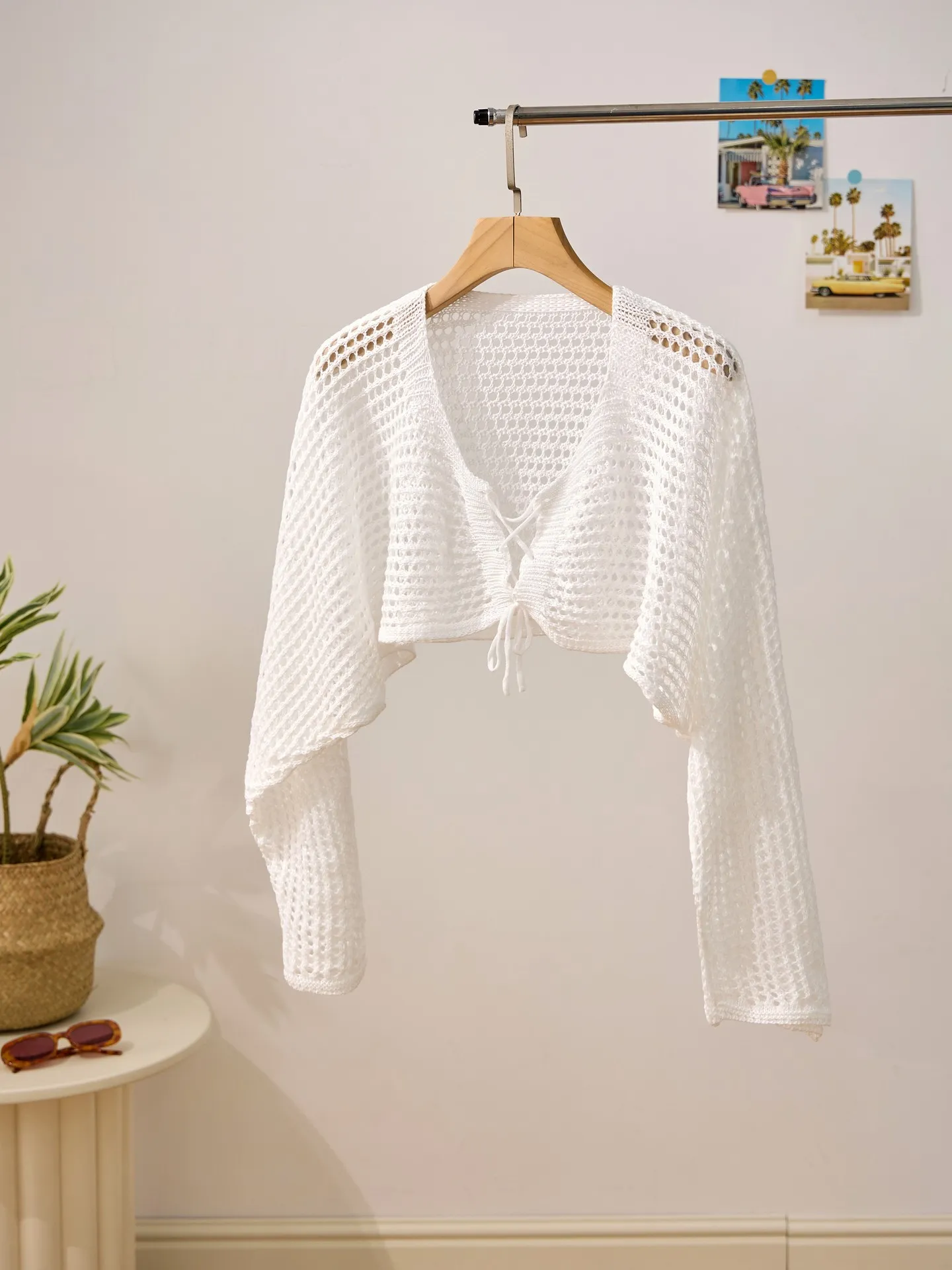 Lace Up Knit Cardigan | Savana | Bestsellers