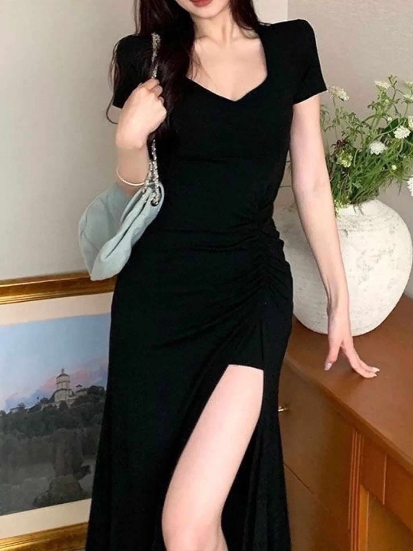 Slit Bodycon Dress | Savana | Bestsellers