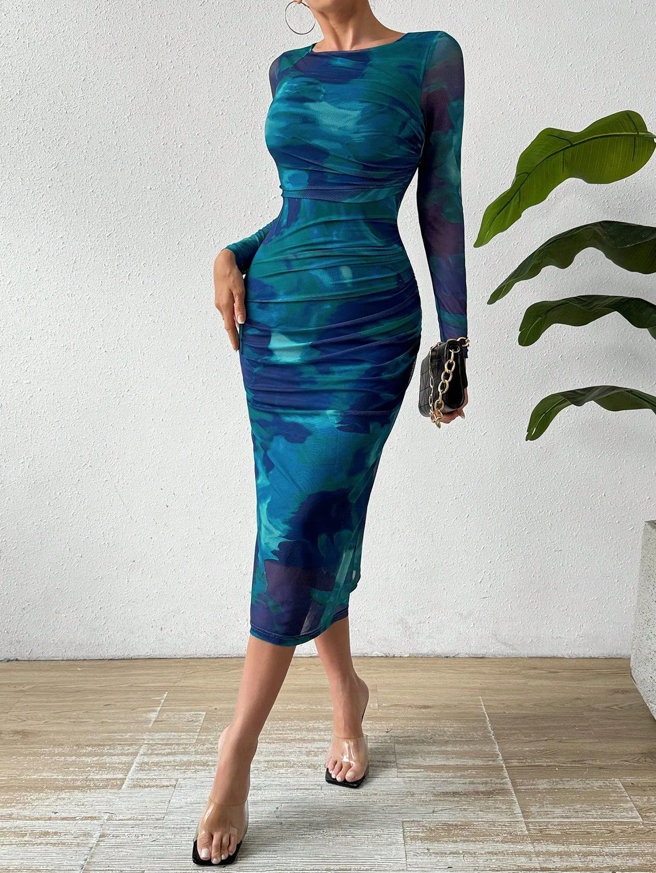 Printed Bodycon Dress
