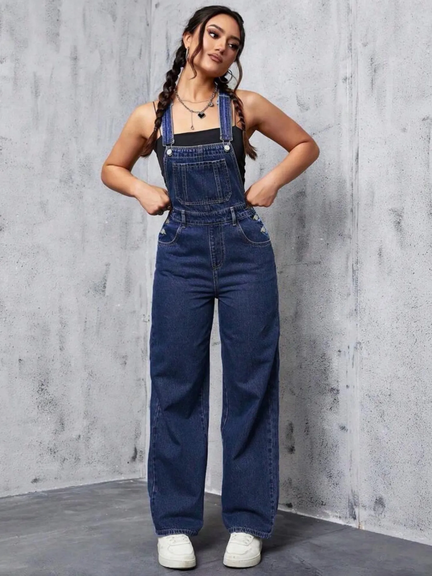 Detachable Pinafore Jeans | Savana | Bestsellers