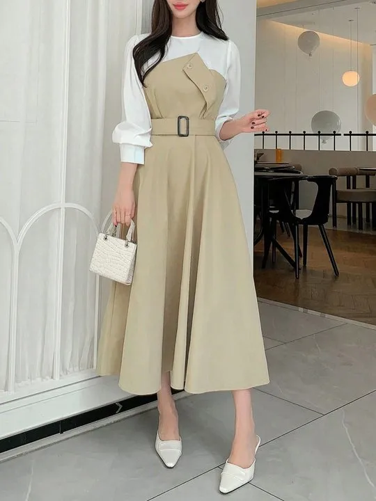 Flared A-line Dress with Pocket | Savana | Bestsellers