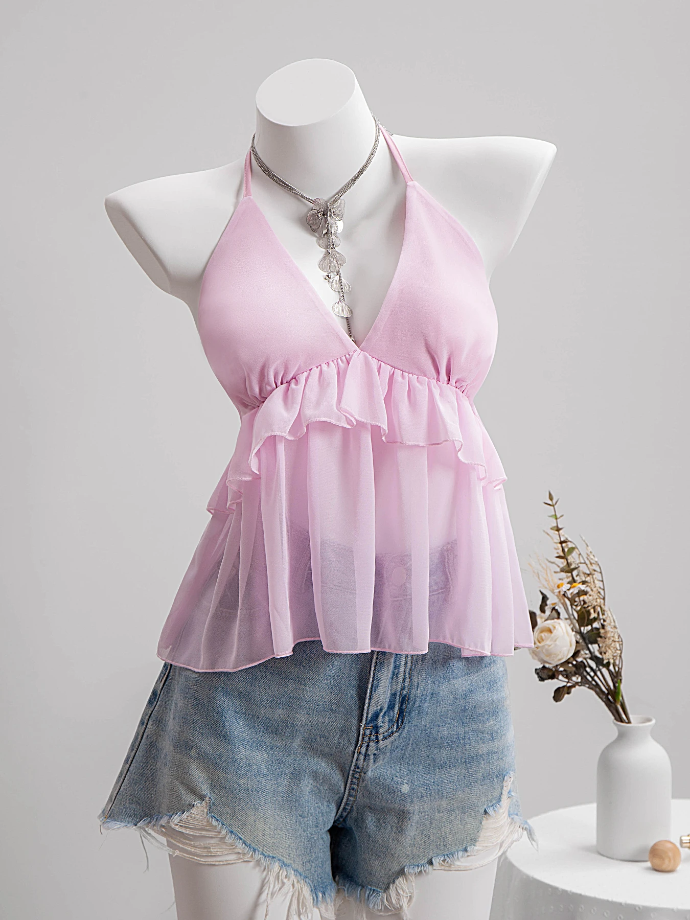 Ruffle Halter Top | Savana | Bestsellers