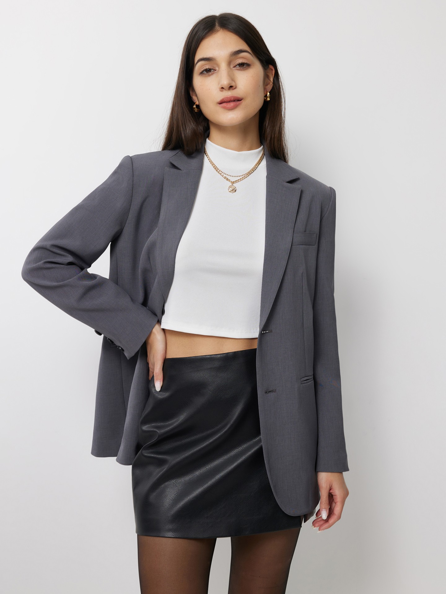 Dark Grey Classic Blazer