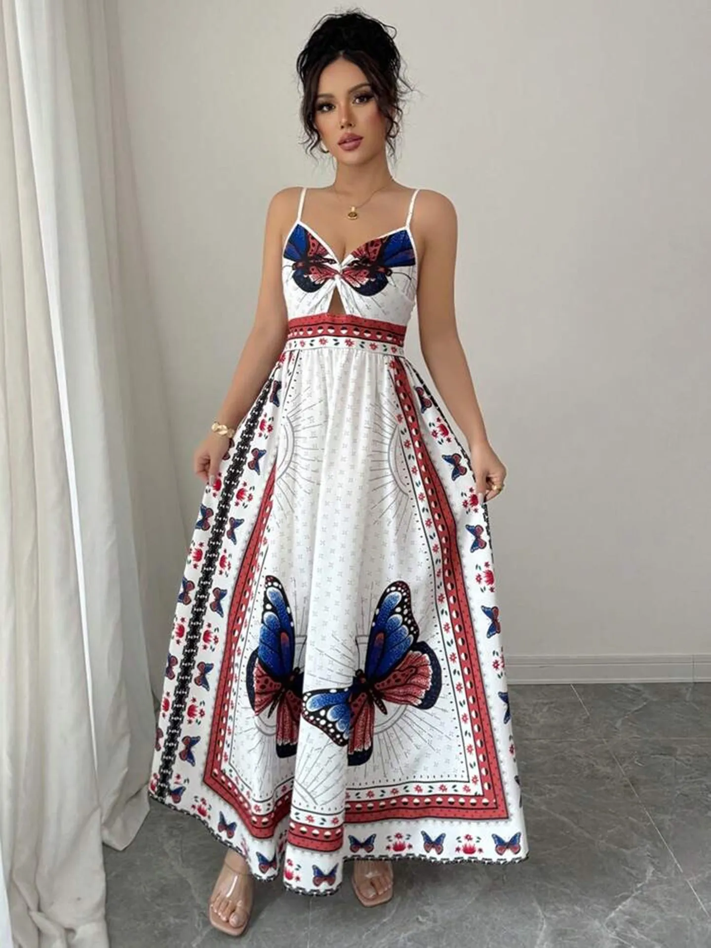 knee length dresses for ladies Knotted Slip Dress – F U G G I A M O main image 1