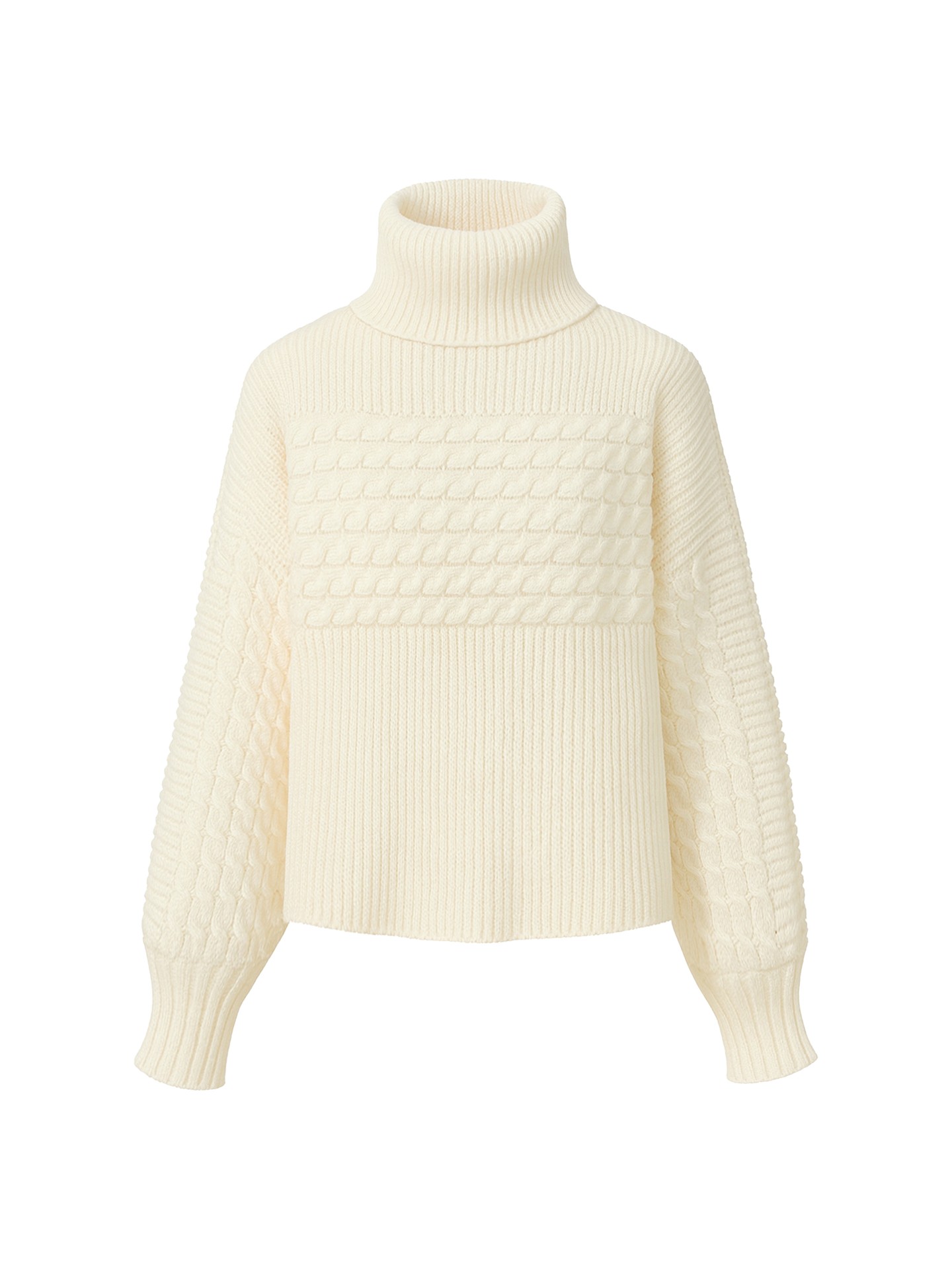 White Cable Knit Pullover