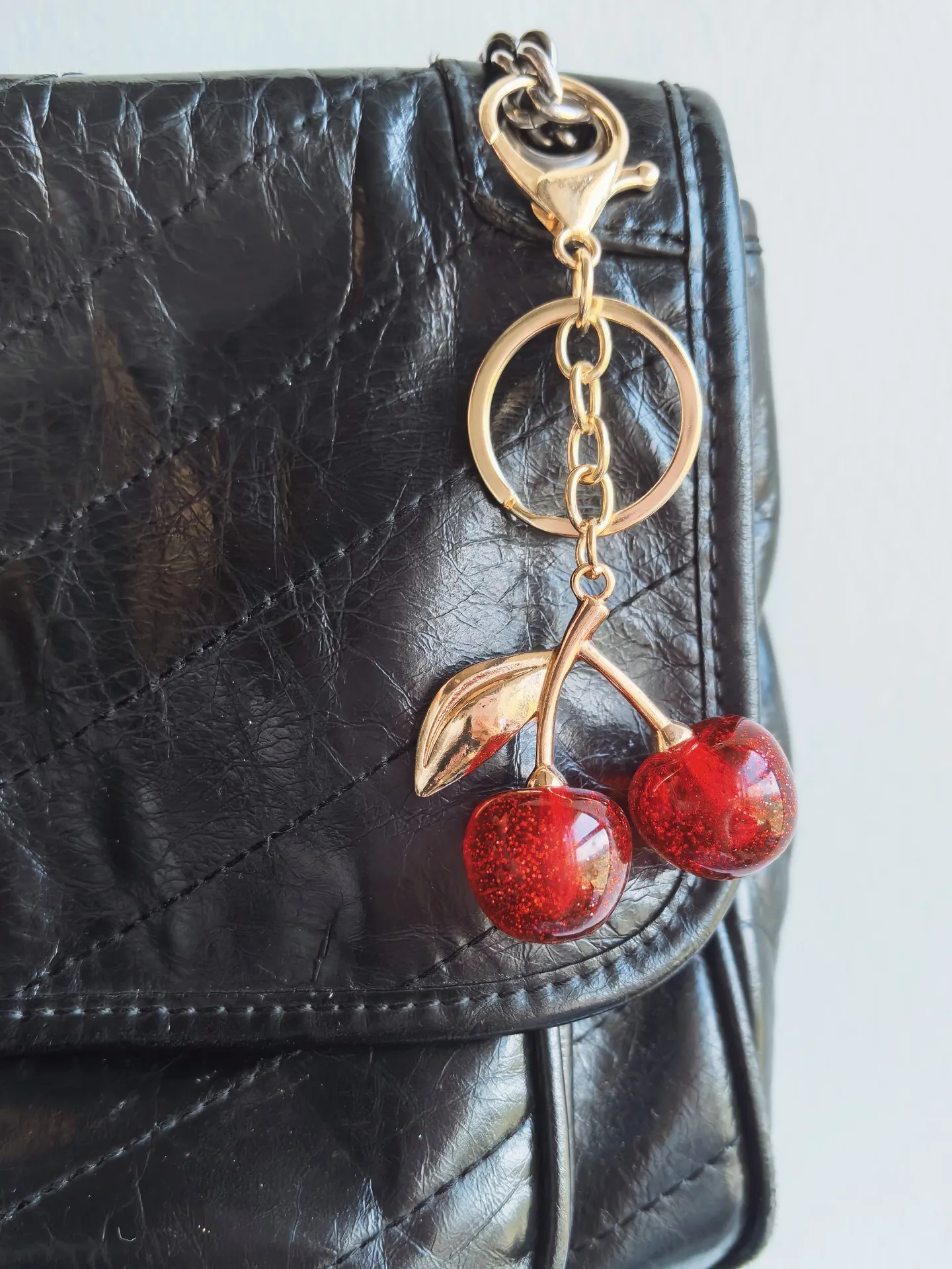 Cherry さくらんぼ Cherries Bag Charm Cherry さくらんぼ Cherries