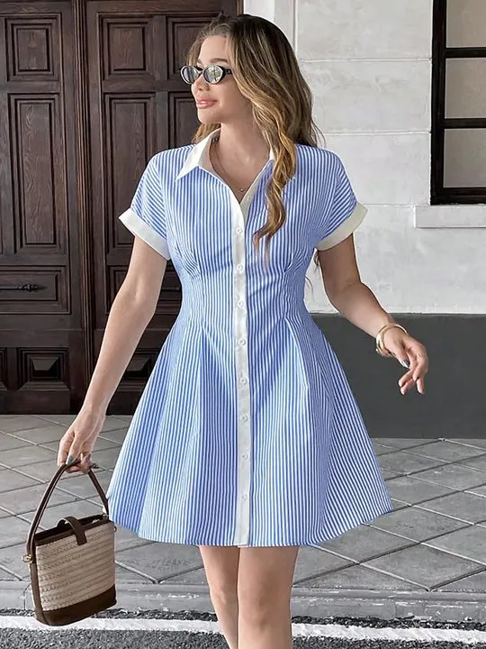 Darted Shirt Dress | Savana | Bestsellers Darted Shirt Dress | Savana | Bestsellers