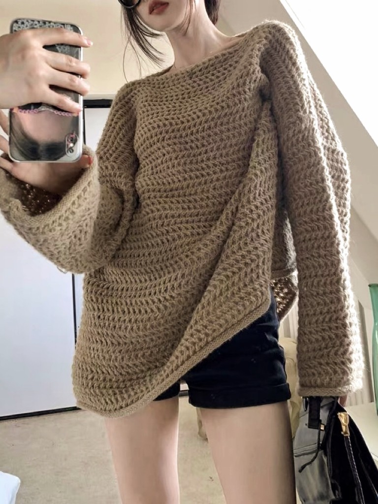 Khaki Pullover Sweater