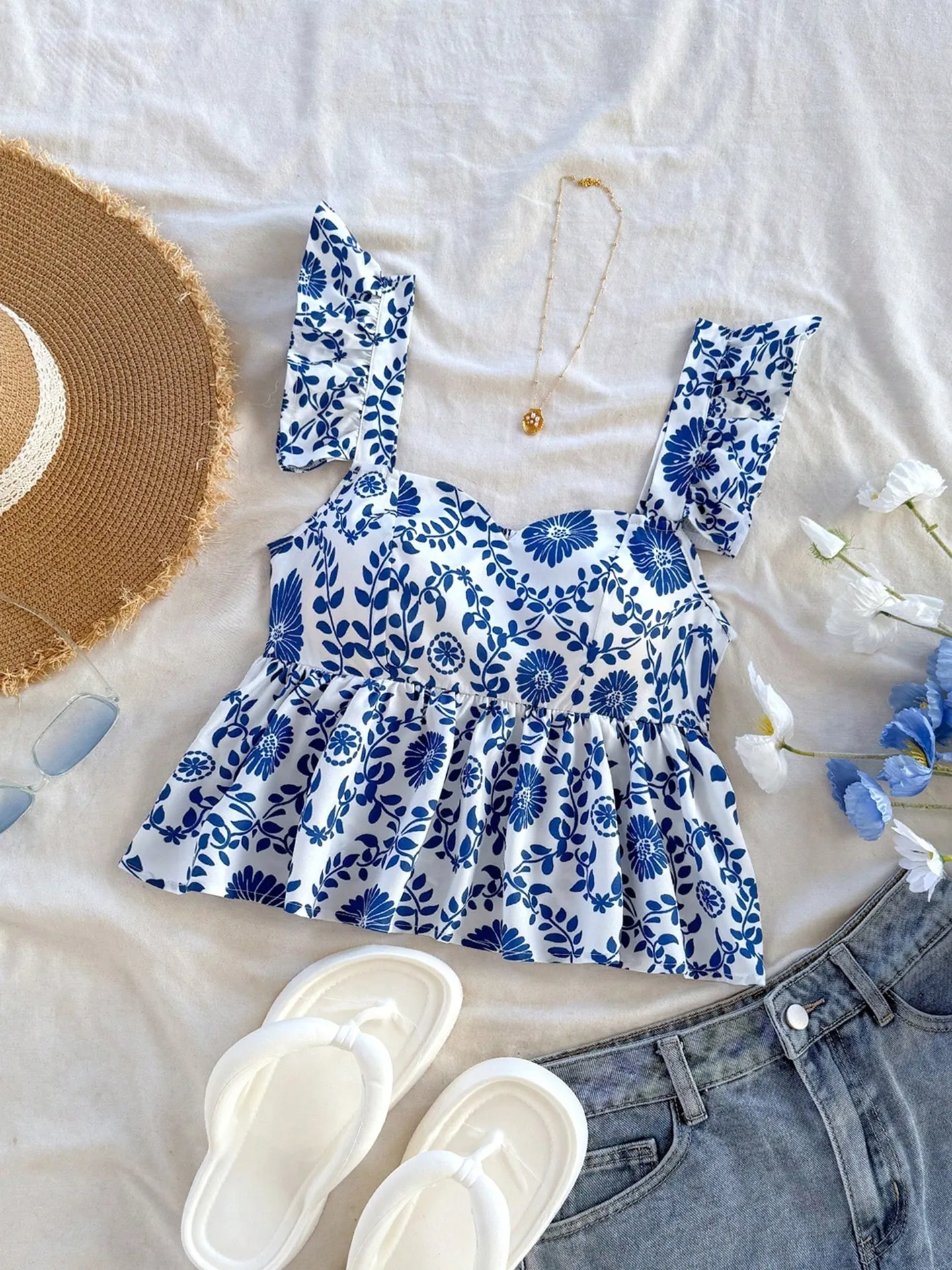 Ruffle Tank Top | Savana | Bestsellers