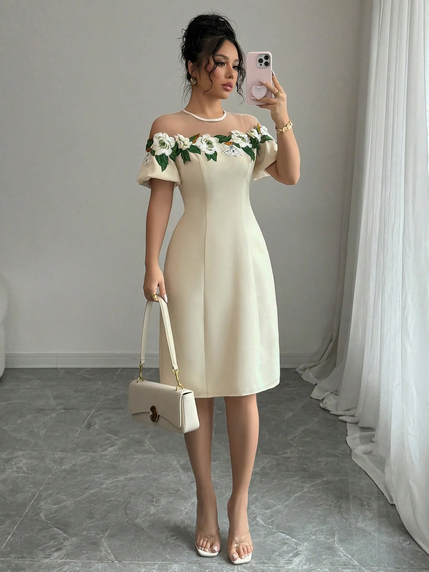 Embroidered A-Line Dress | Savana | Bestsellers