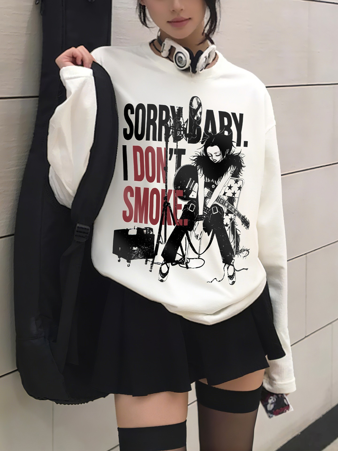 White Pullover Sweatshirt
