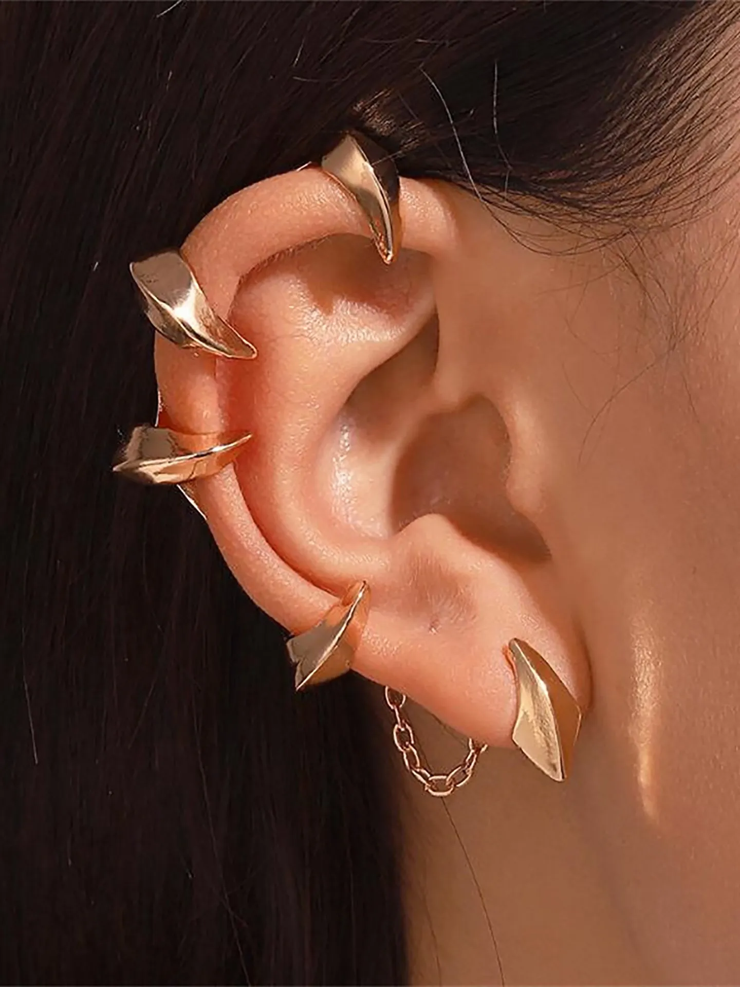 Geometric Design Cuff Earring Savana Bestsellers