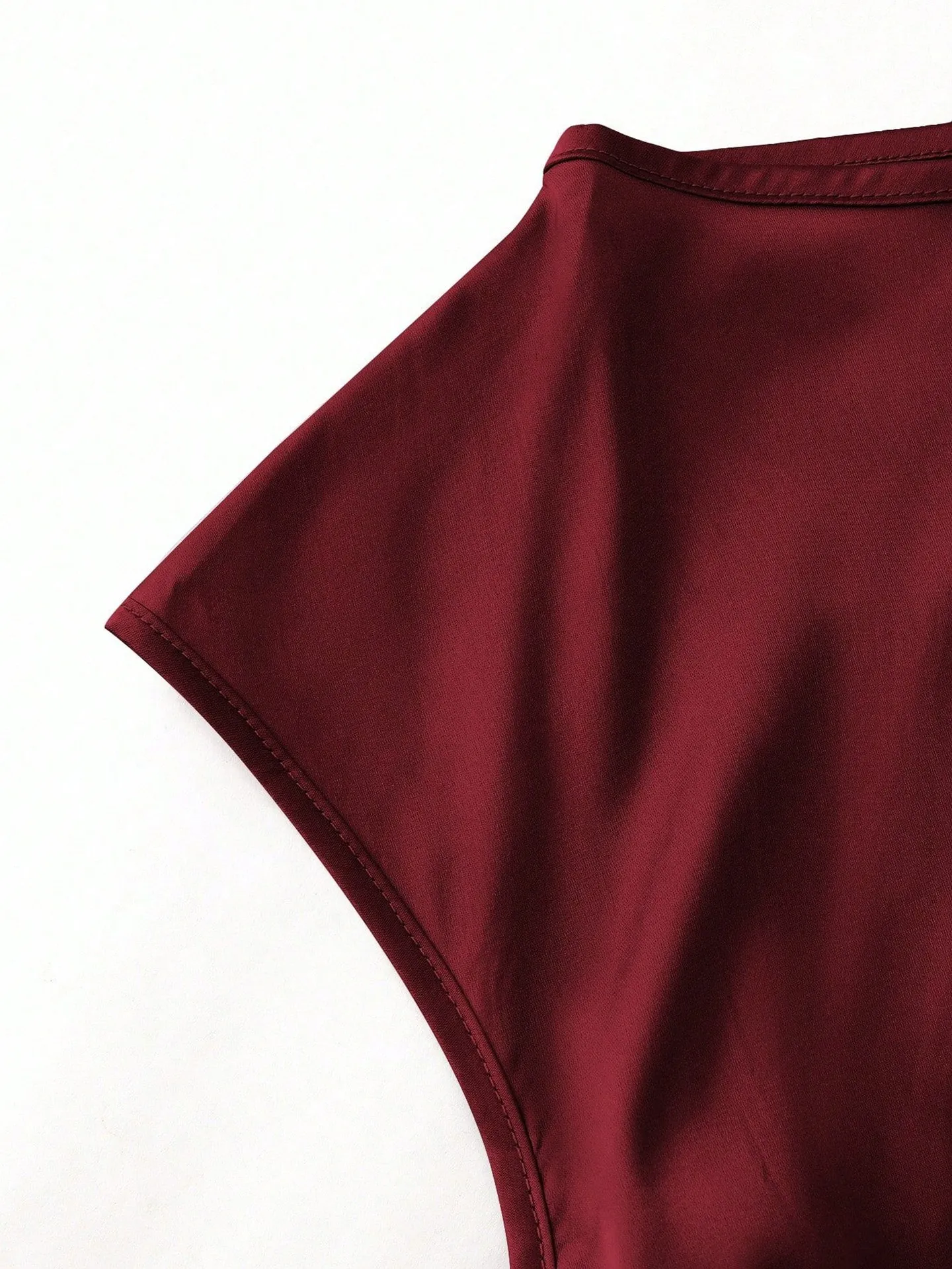 Draped Satin Tank Top | Savana | Bestsellers