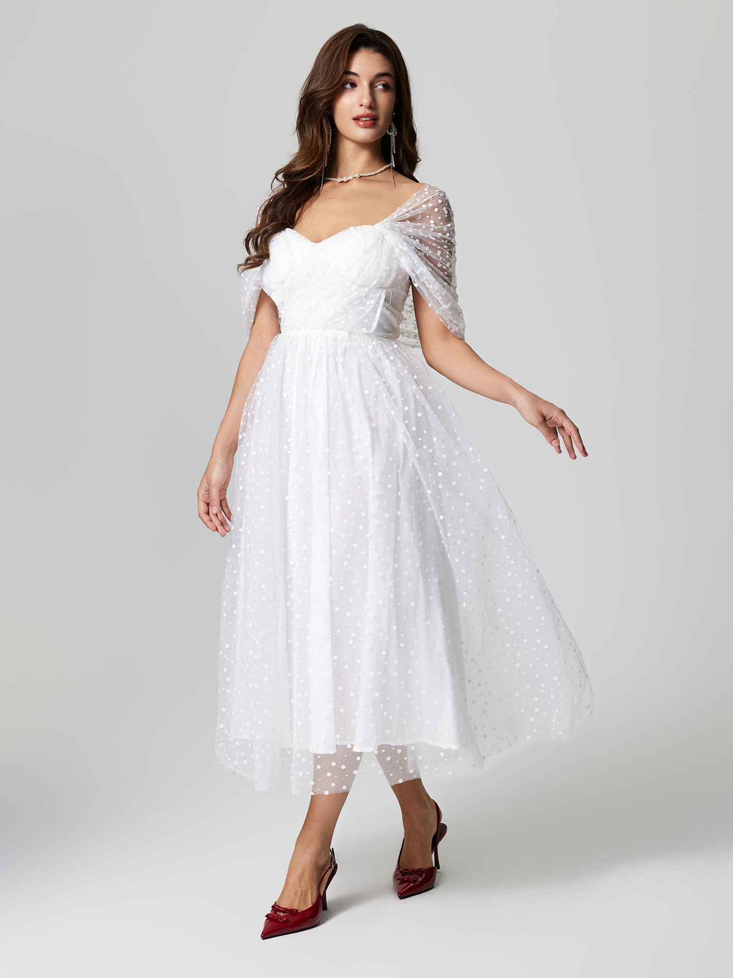 White A-Line Dress