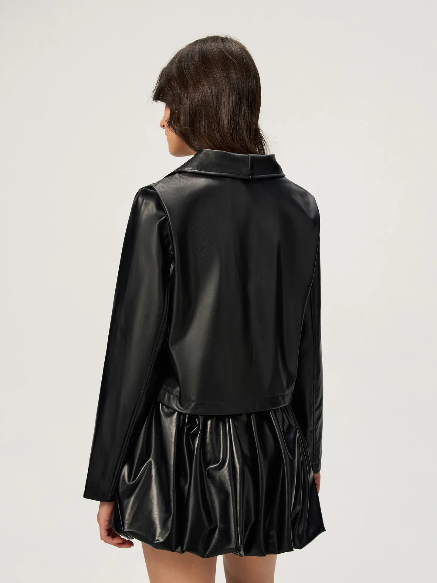 Asymmetric Faux Leather Jacket | Savana | Bestsellers