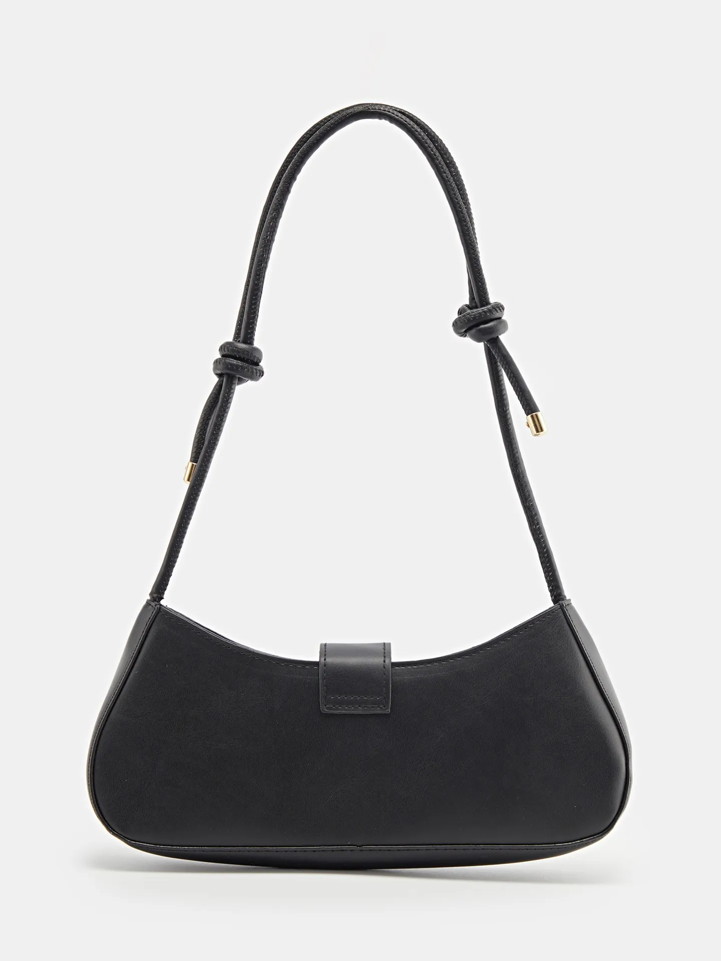 Bavnet Baguette Woven Leather Shoulder Bag – Large Clutch Style Cowhide Handbag with Lock Closure
