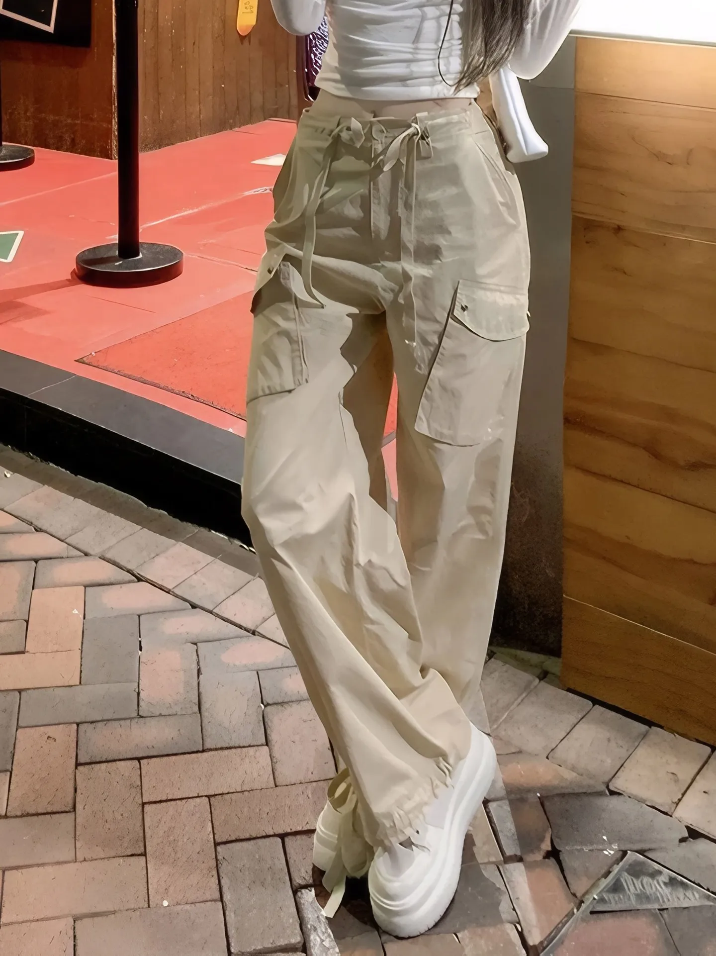 Knit Lined Straight-Leg Ankle Pants