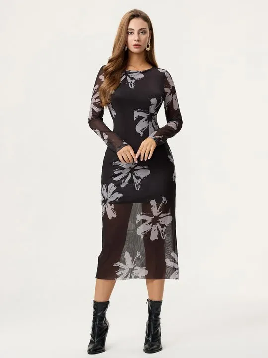 Find Your black floral dress