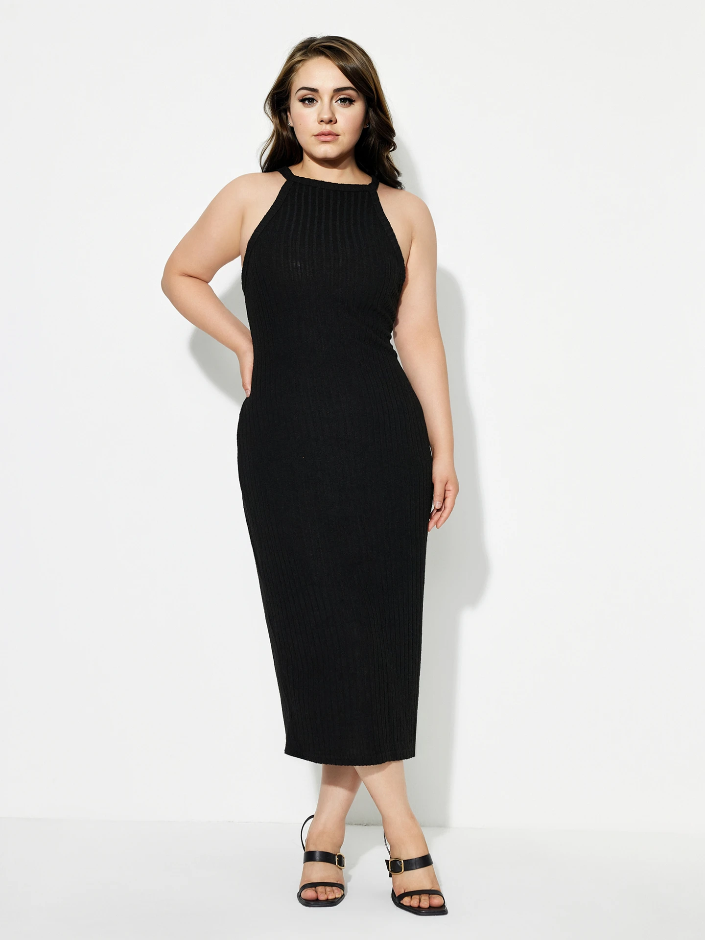 princess polly baby blue dress Brooklyn Bodycon Midi Dress – Curve-Friendly, Australian Made, Sizes 6–22 –  BY SAMANTHA MELBOURNE main image 1
