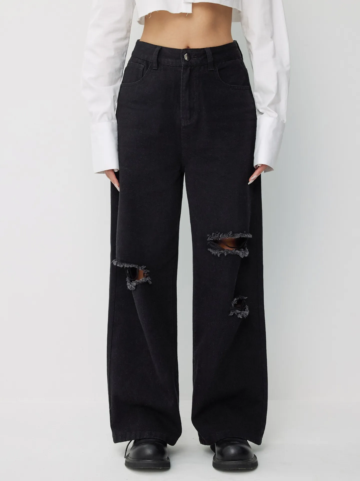 Stretch Jeans Ripped Black Jeans Forever 21 Womens Capris Jean