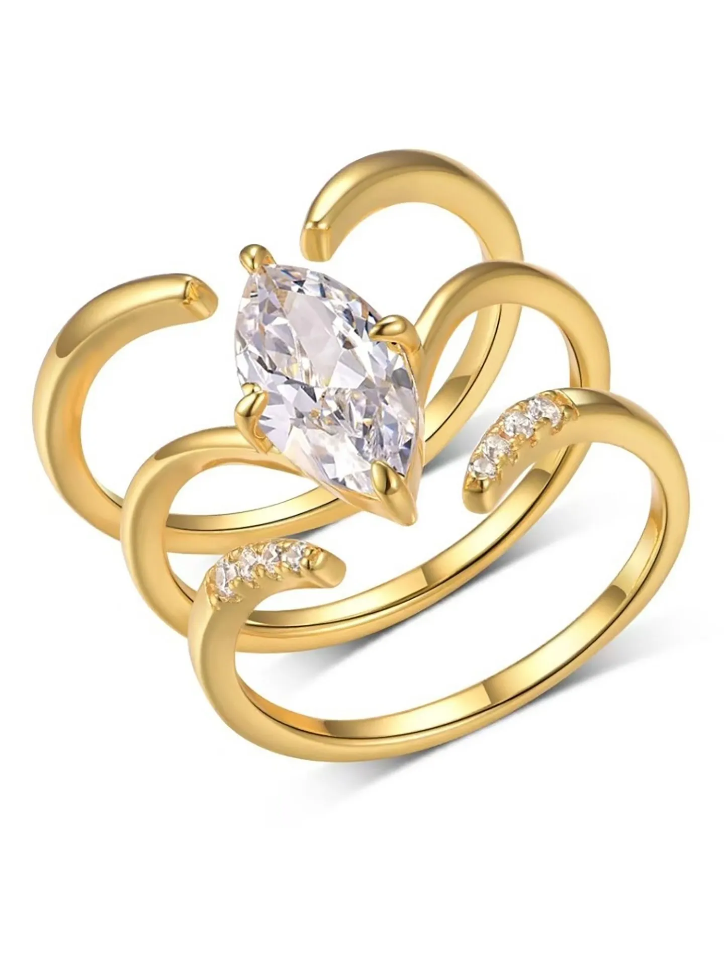 Rhinestone Ring Set | Savana | Bestsellers