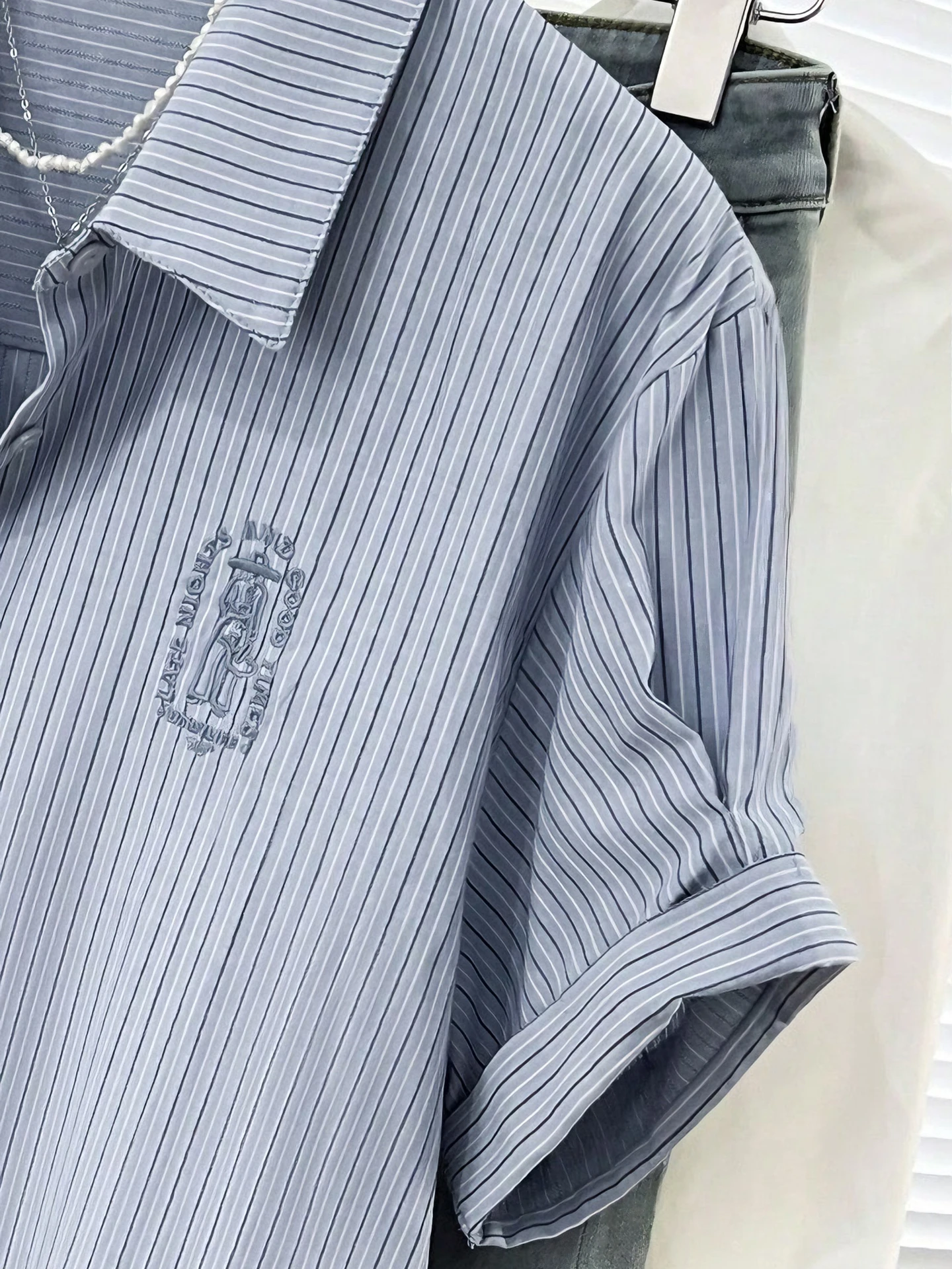 Embroidered Placket Embroidered Placket Blouse | Savana | Bestsellers