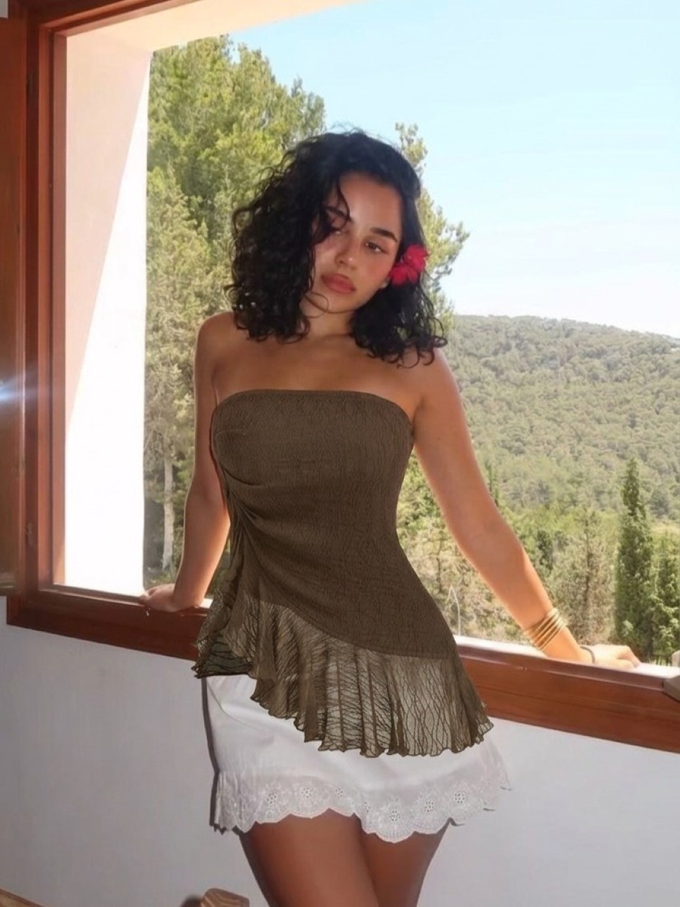 Gathered Tube Top