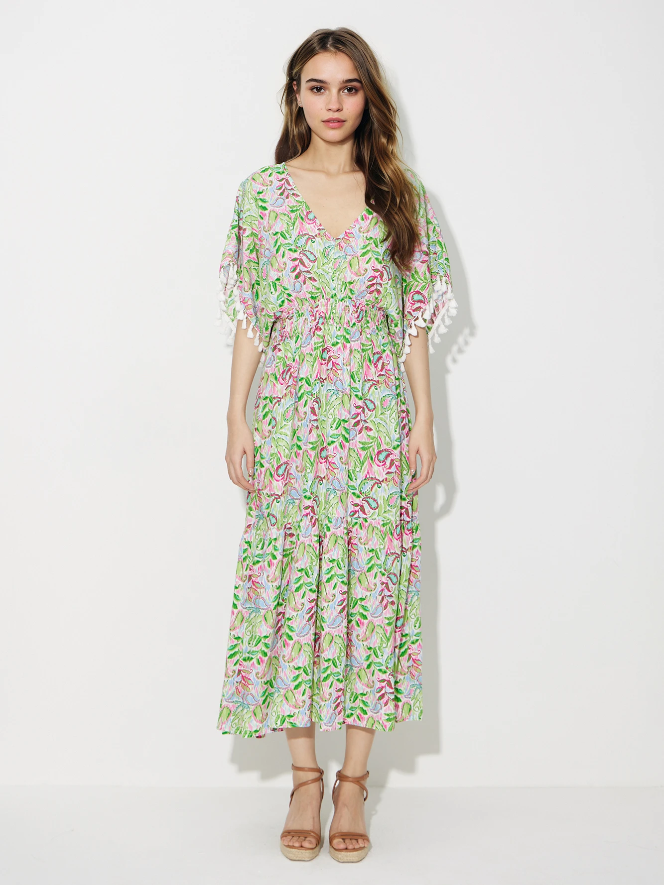 Giai A-line Sleeveless Twist Cotton Maxi Dress main image 0