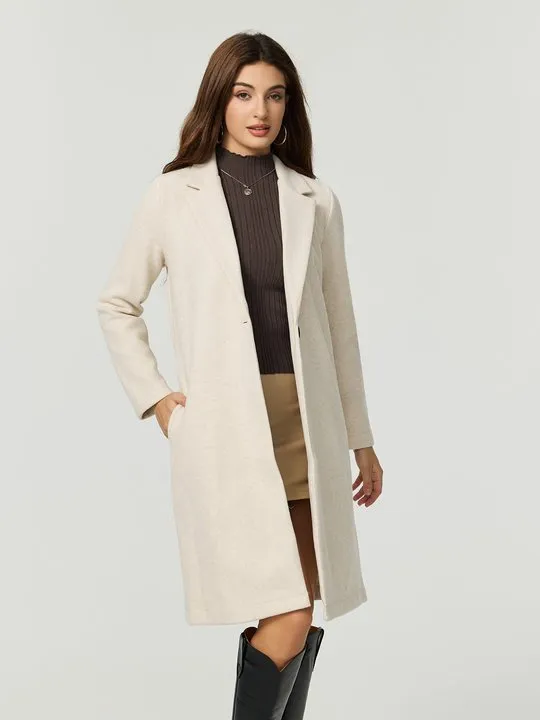 sachin and babi light blue dress Women's Fashion Winter Coats Notched Lapel Double Peacoat Solid Warm Trench  Coat A Line Elegant Dress Womens Petite Long Wool Coat Clothes for plus
