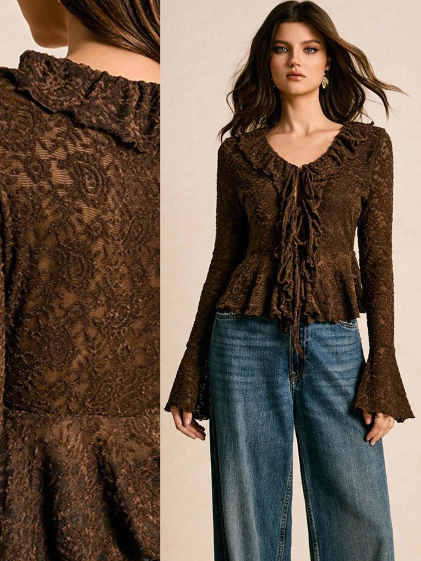Txtrd Ruffle Top Textured Ruffle Top | Savana | Bestsellers