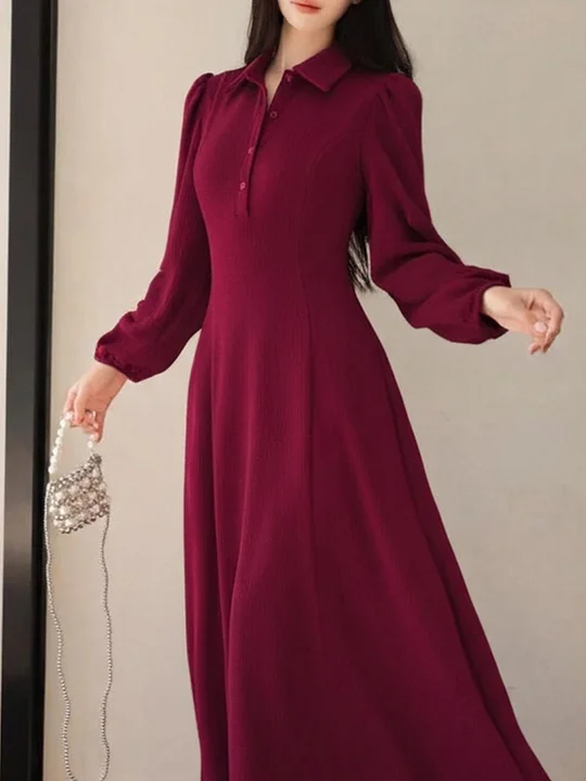 mock neck dress long sleeve Long Sleeve Mockneck Styling Maxi Dress