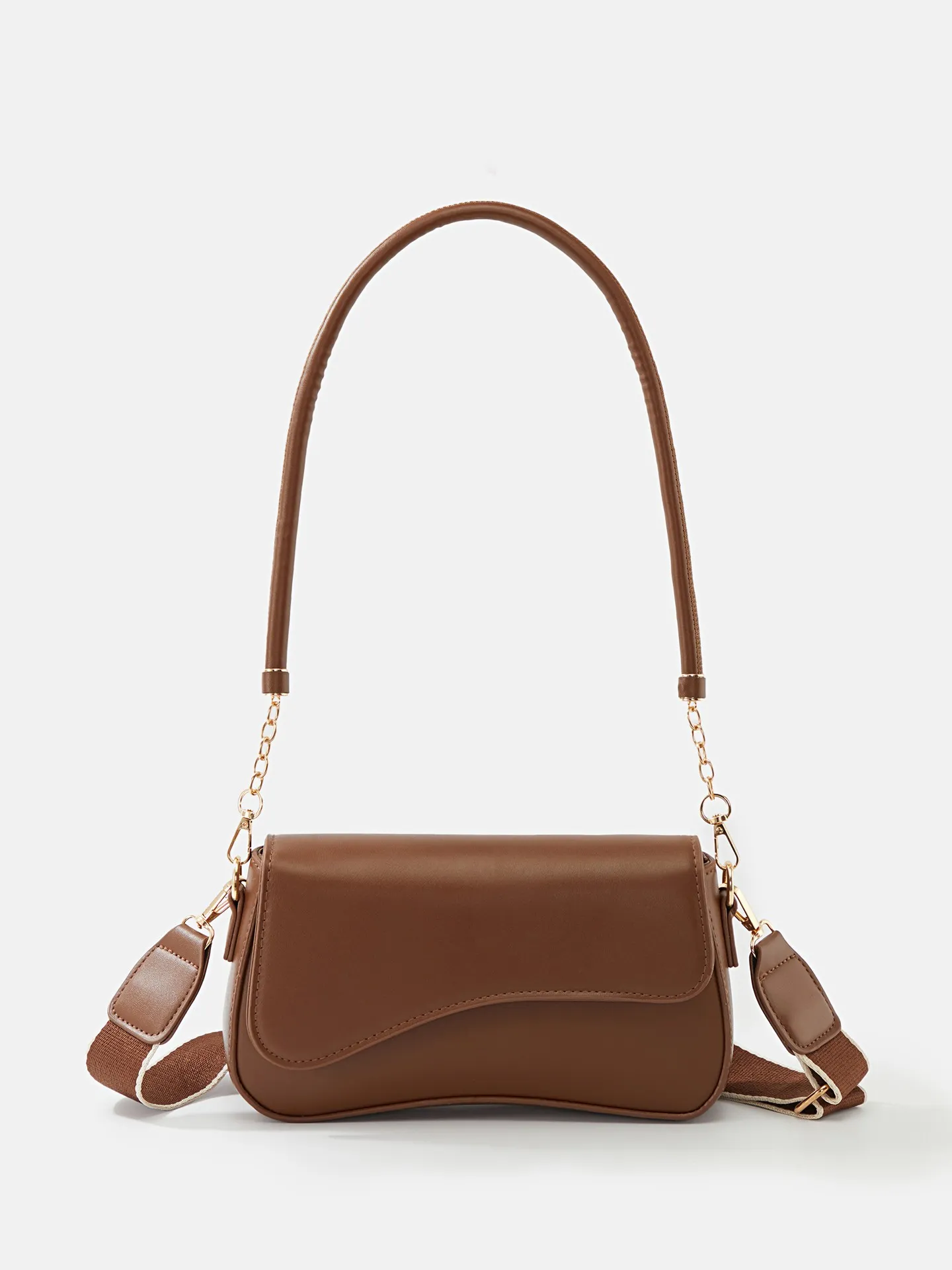 Solid Box Crossbody Bag