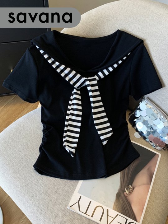 Scarf Pullover T-Shirt