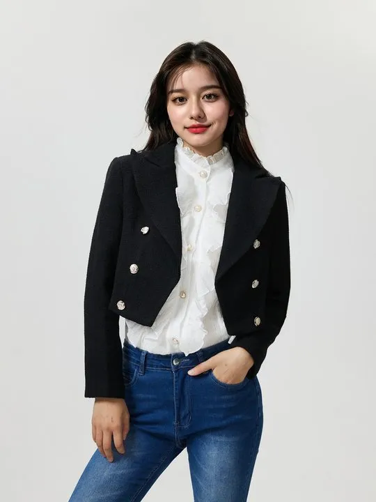 ジャケット・アウター SUNSEA BLACK DOUBLE-BREASTED COAT 明日4月9日発売。SUNSEA(サンシー)22SS Collectionの新作、N.M