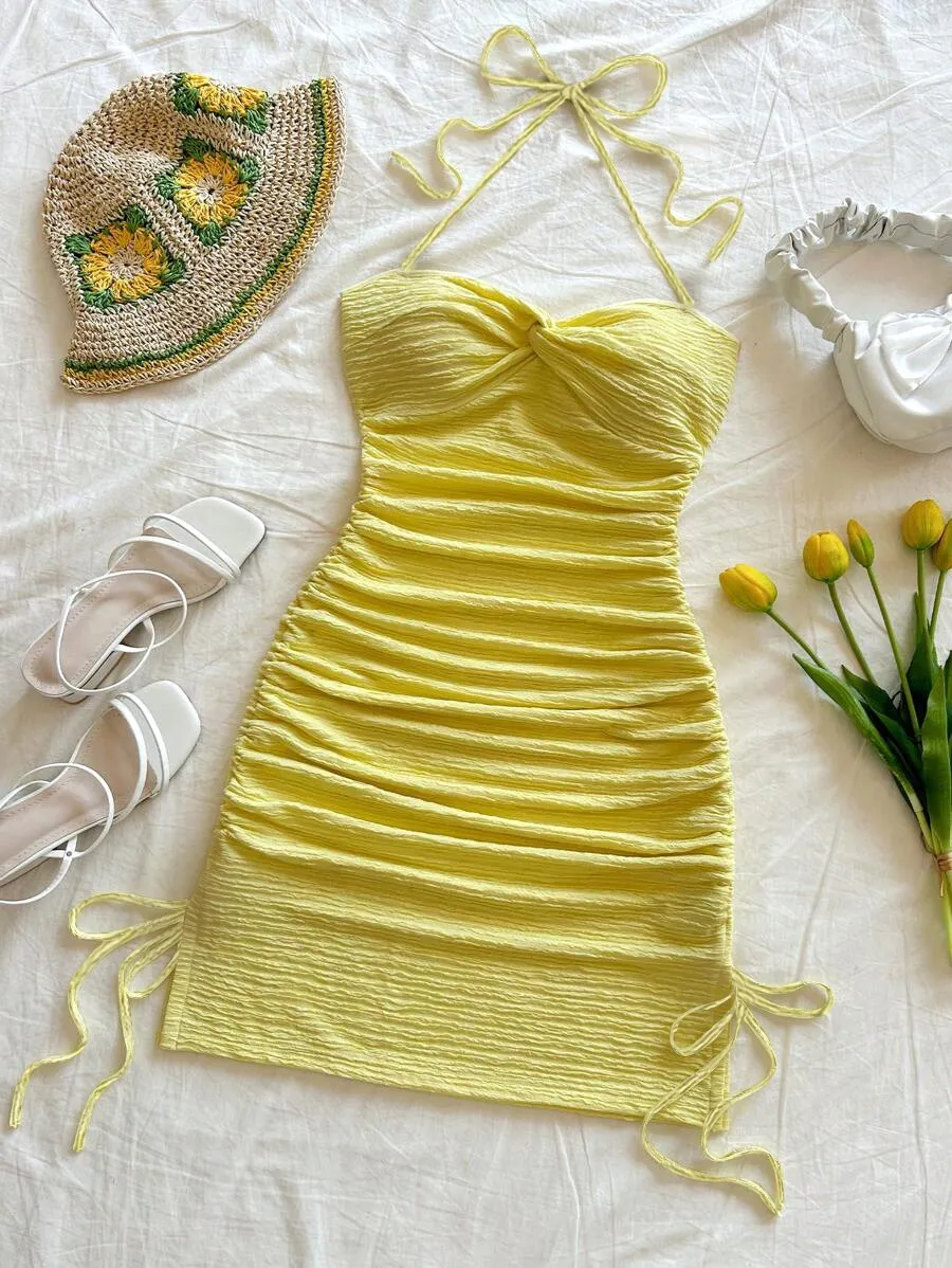 Vacation Bodycon Halter Dress | Savana | Bestsellers