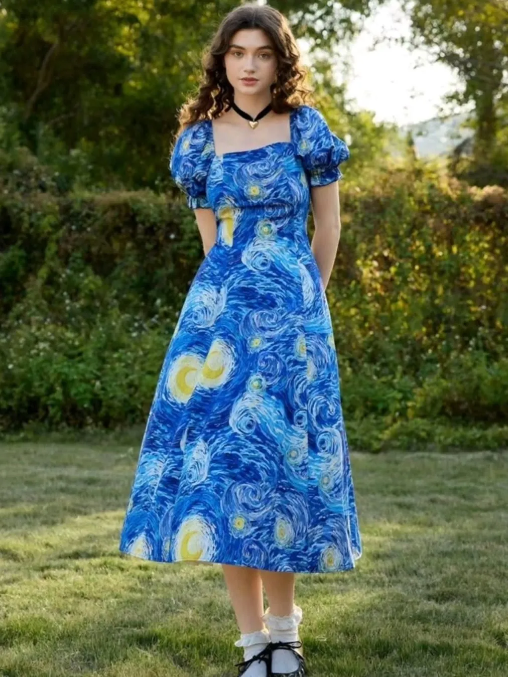 princess polly baby blue dress A-Line vs. Straight-Cut Dresses: Which Flatters You Best? – Kaftanize main image 0
