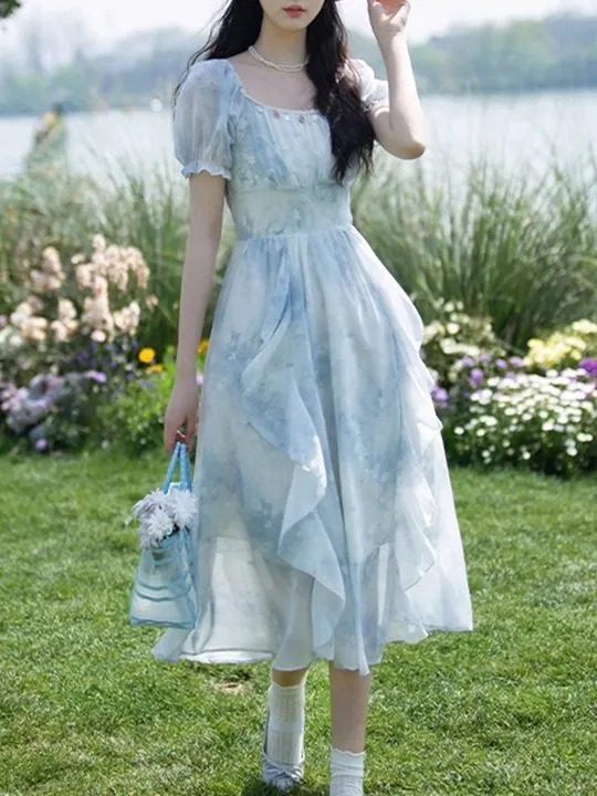 sachin and babi light blue dress Women's Cap Casual Dresses