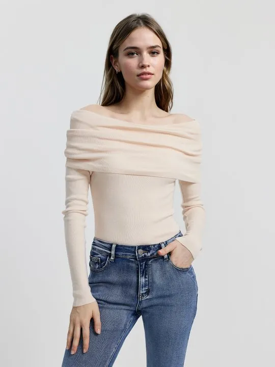 Sabira Twist Cutout Knit Top - Khaki
