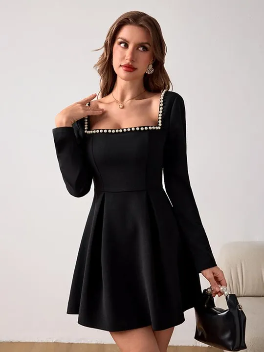 chinese dress ladies Jordy Structured A-Line Mini Dress Apricot XL main image 1