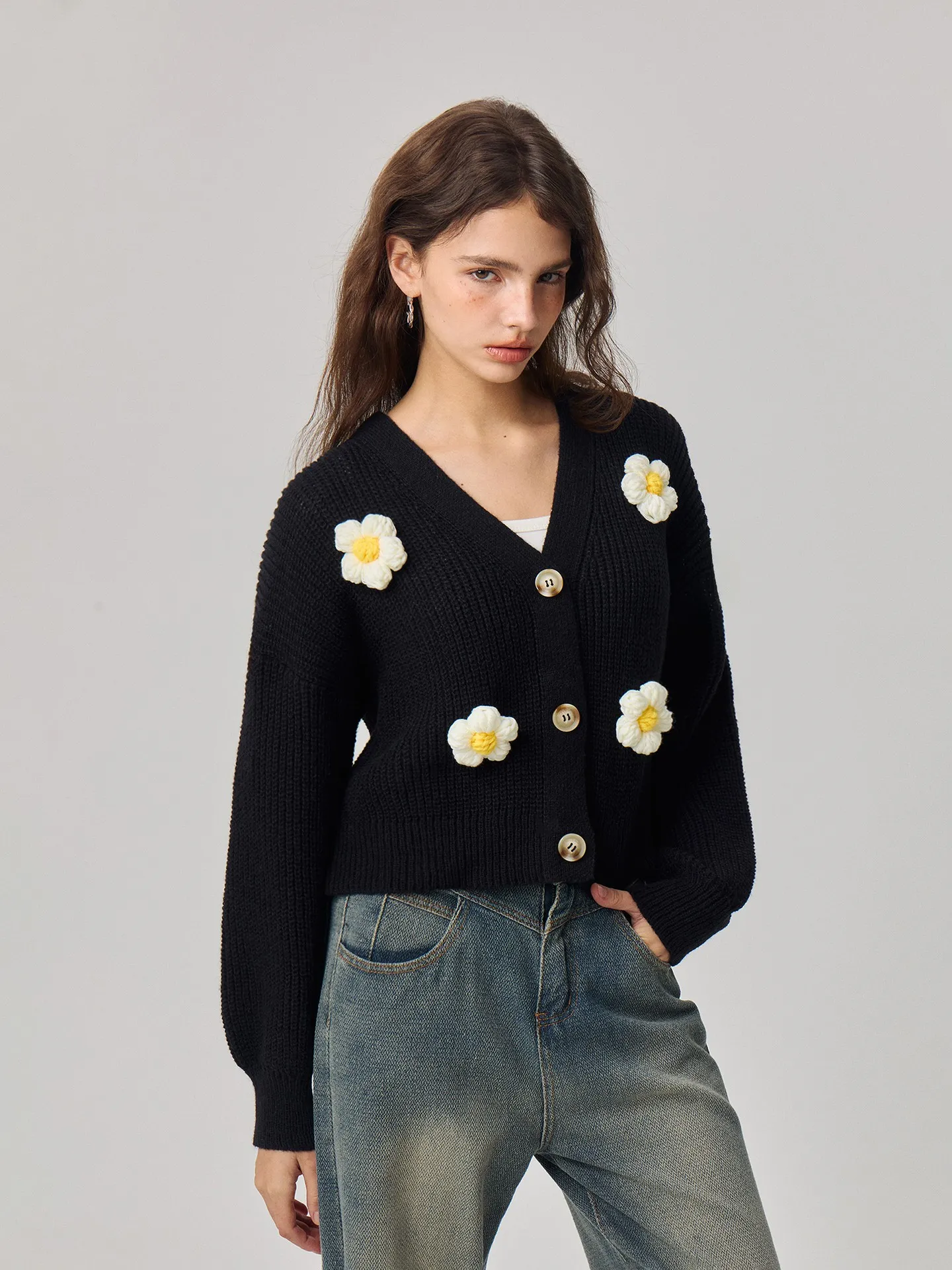 Colour Block Knit Cardigan Savana Bestsellers