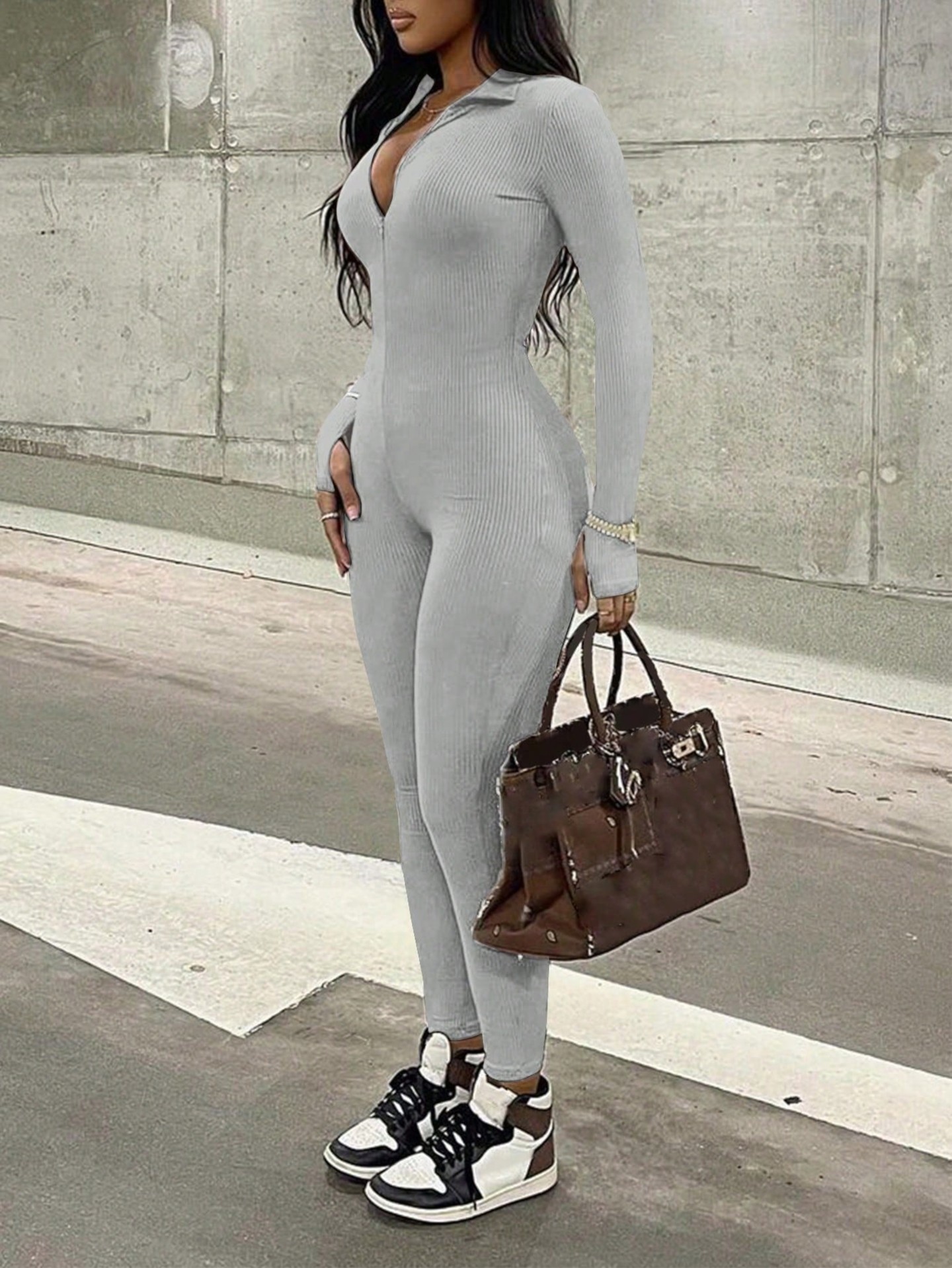 Light Grey Jumpsuit