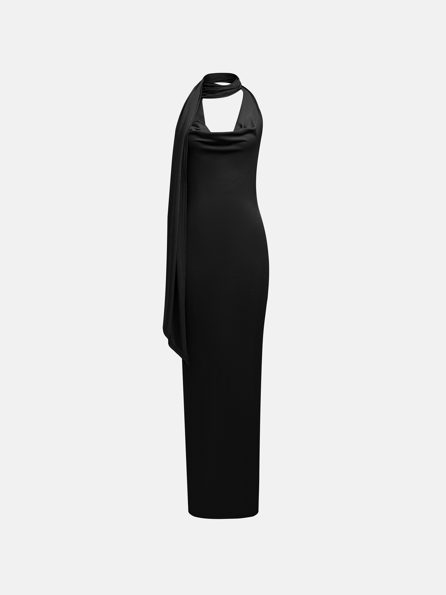 Black Ribbon Bodycon Dress