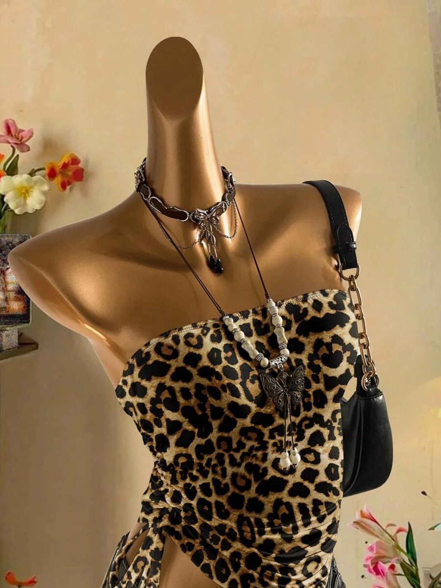 Drawstring Leopard Tube Top | Savana | Bestsellers