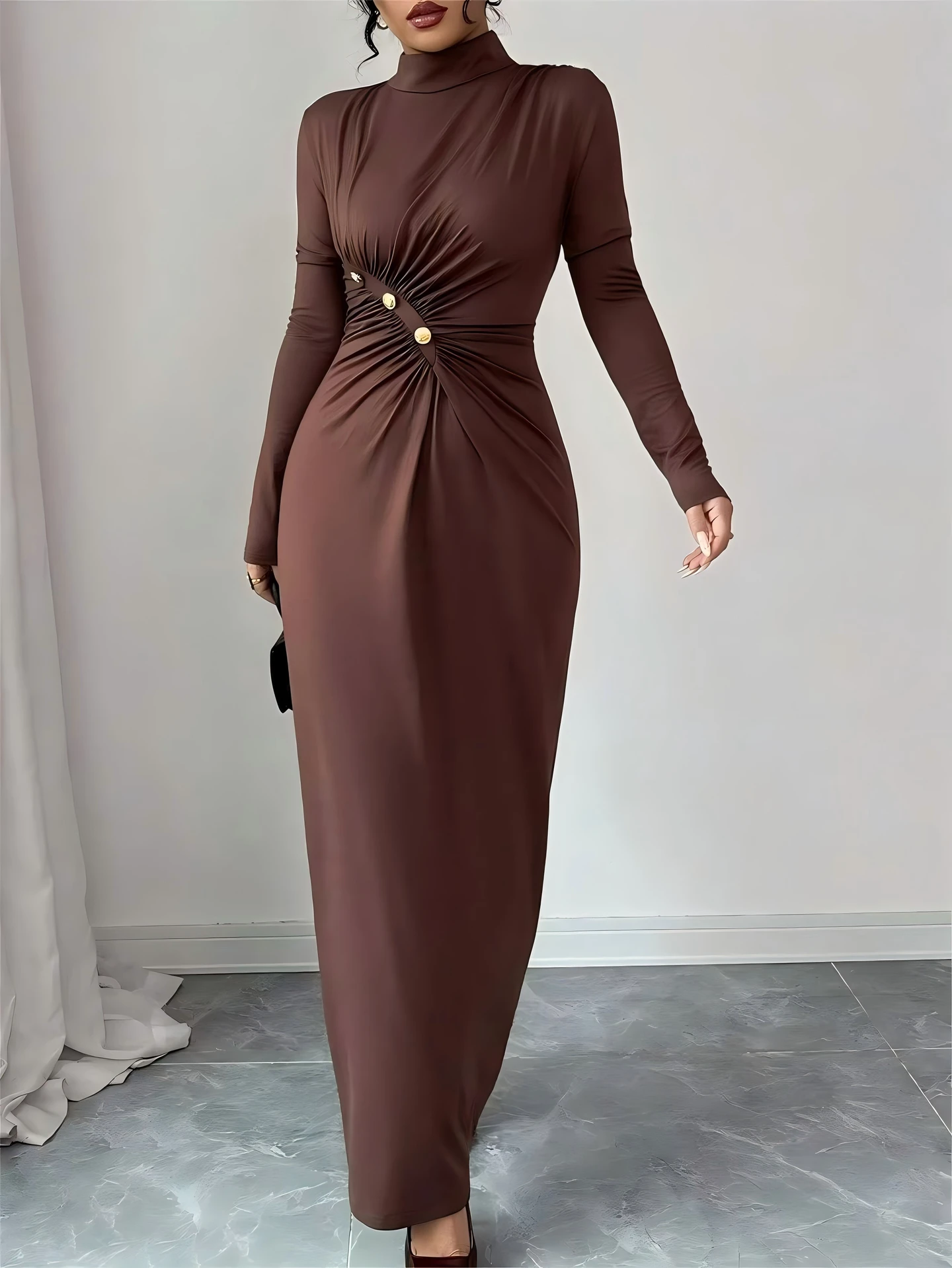 princess polly baby blue dress Ruched Modest Bodycon Maxi Dress | Savana