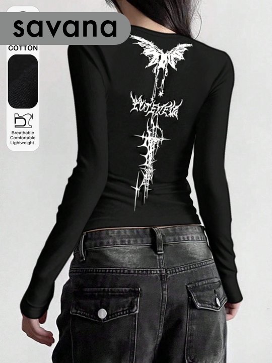 T-shirt theredthread gothic トップス long